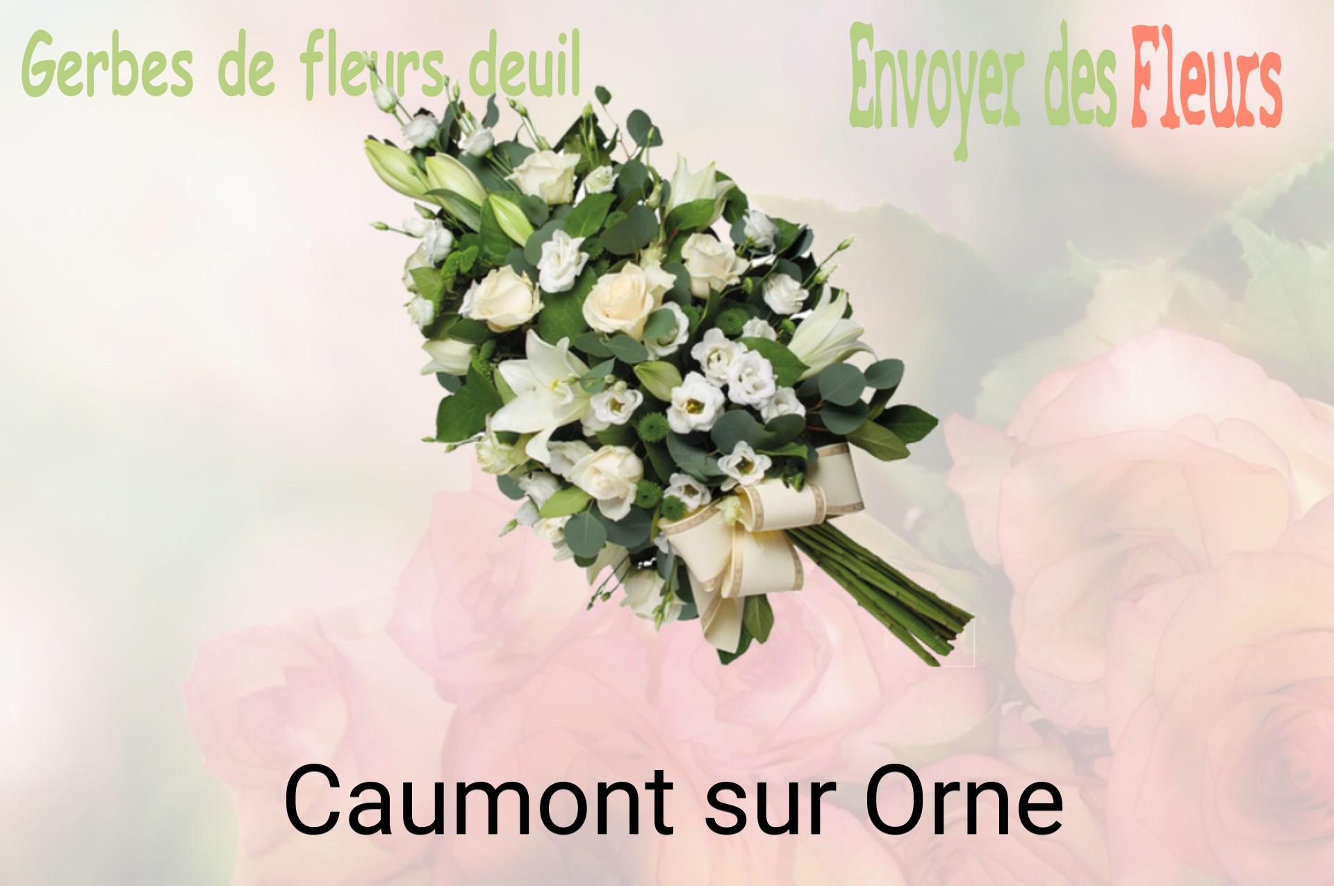 Gerbe de fleurs de deuil livrée à Caumont-sur-Orne